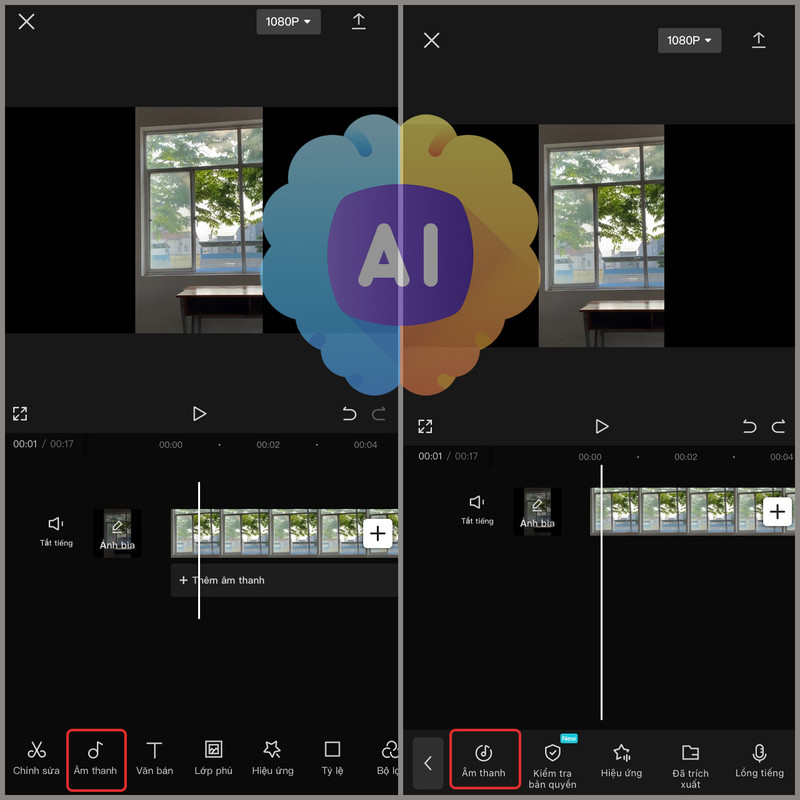 Giao diện edit video chuyên nghiệp trên CapCut