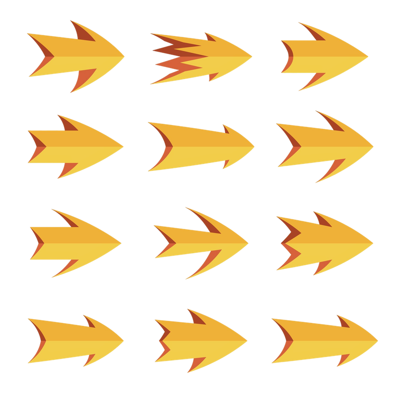 bo-suu-tap-mui-ten-mau-vang