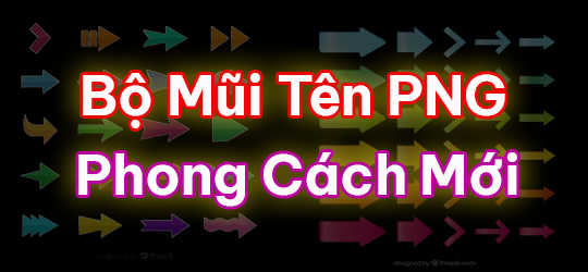 Tải Bộ 100+ Icon Mũi Tên PNG Tách Nền Miễn Phí Cho Edit Video & Design