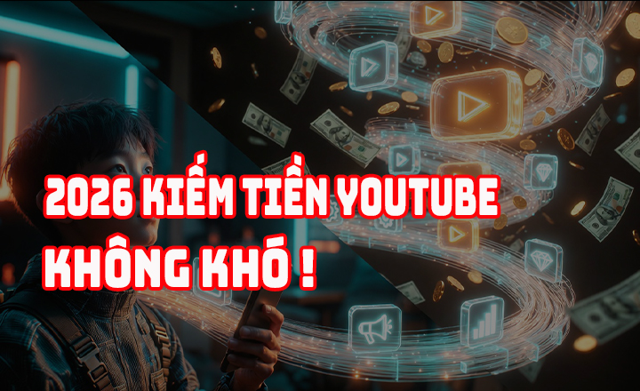 Cách Kiếm Tiền YouTube Từ A-Z Cho Người Mới Bắt Đầu (Cập Nhật 2026)